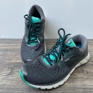 Brooks Women's Black/Teal Glycerin 16 Running Trail Sneakers Shoes US Size 9.5